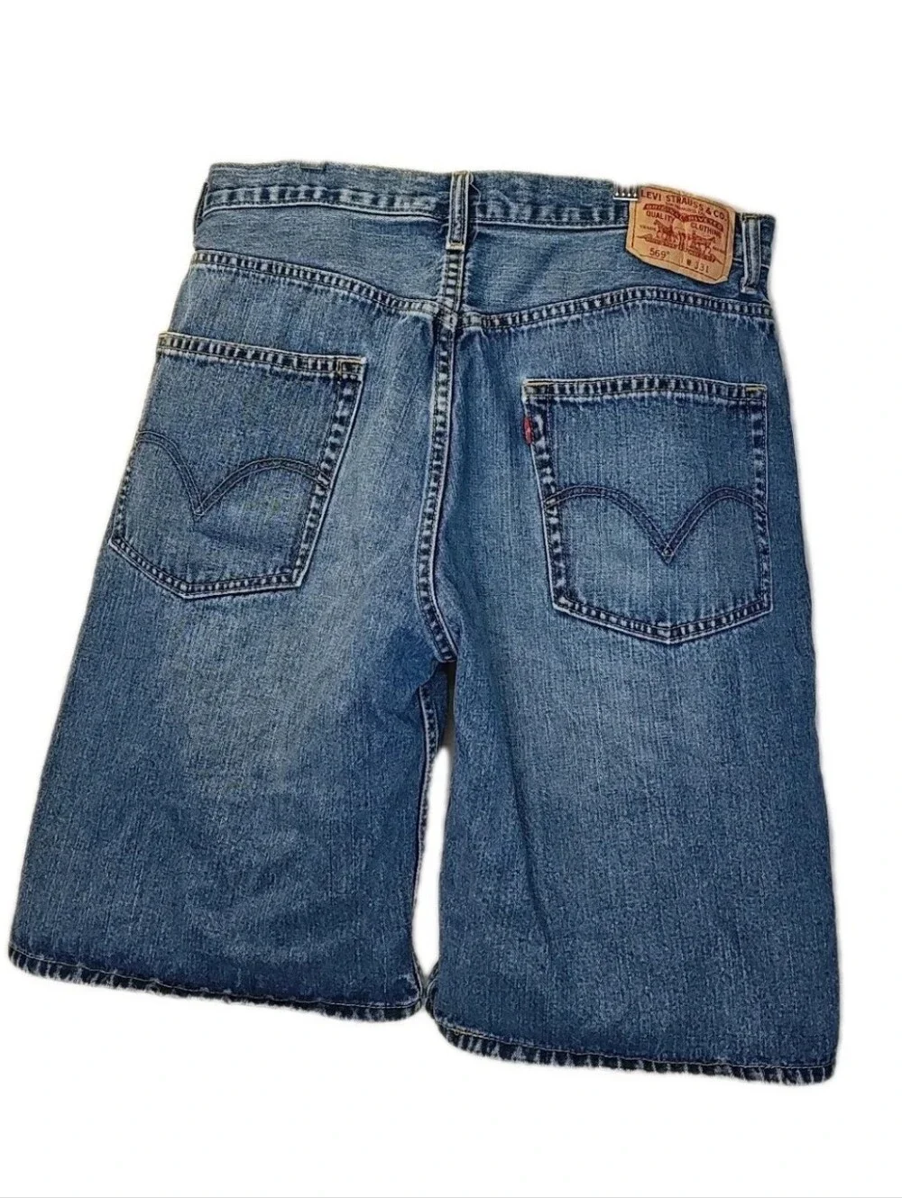 Y2K Vintage Levi's 569 Loose Straight Jean Shorts Men 33 /10